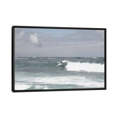 iCanvas "Surfer Riding The Wave I" by Anita's & Bella's Art Framed