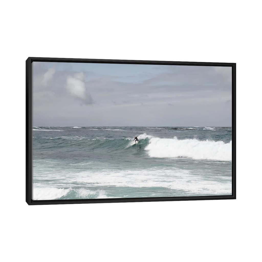 iCanvas "Surfer Riding The Wave I" by Anita's & Bella's Art Framed