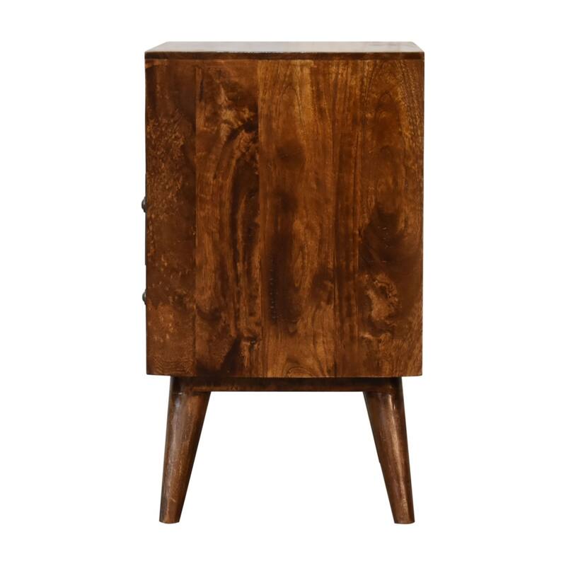 Artisan Furniture Solid Wood Classic Chestnut Nightstand, Brown