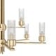 preview thumbnail 4 of 10, Hunter Gatz Ribbed Glass Chandelier - Dining Room, Kitchen Island, Entry - Glam, Contemporary, Transitional