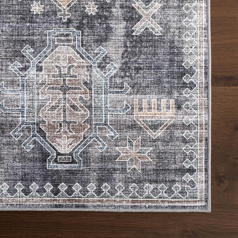Nuloom Philomena Medallion SplashGuard Machine Washable Area Rug