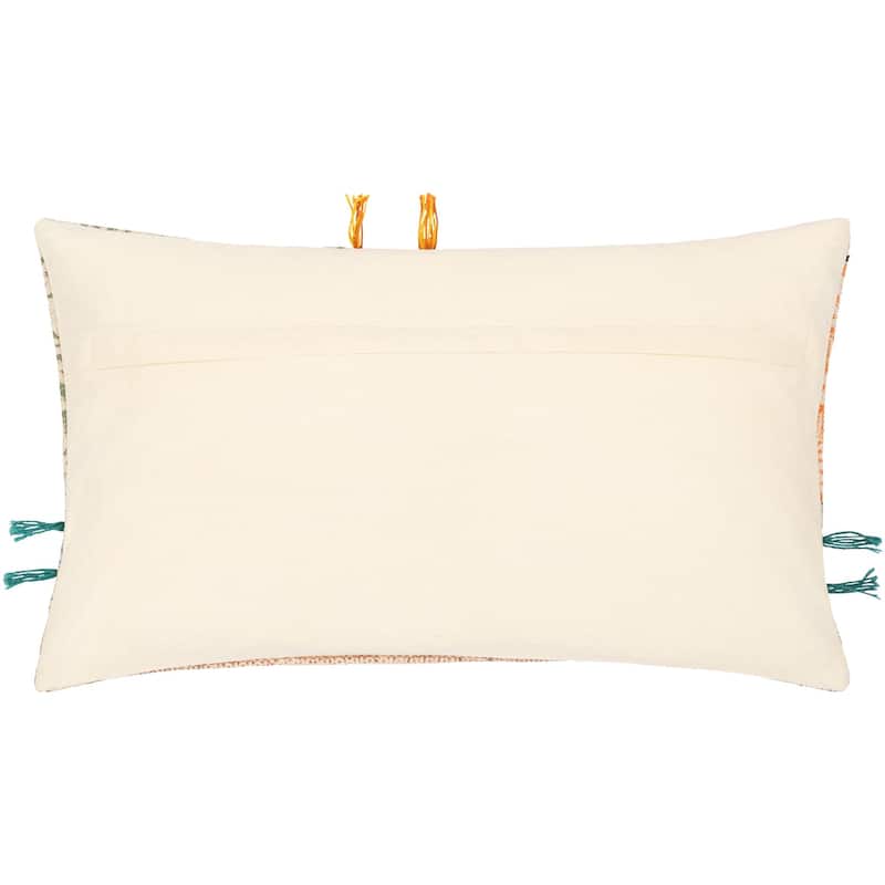 Teddie Bright Color Abstract Botanical Throw Pillow
