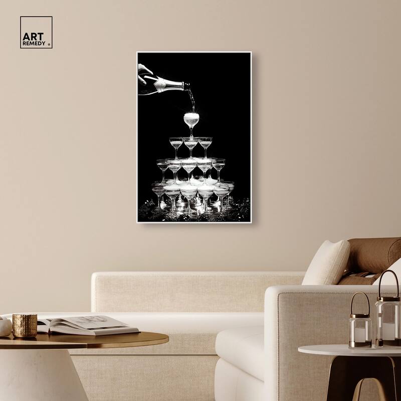 Flow of Fizz Canvas by Art Remedy