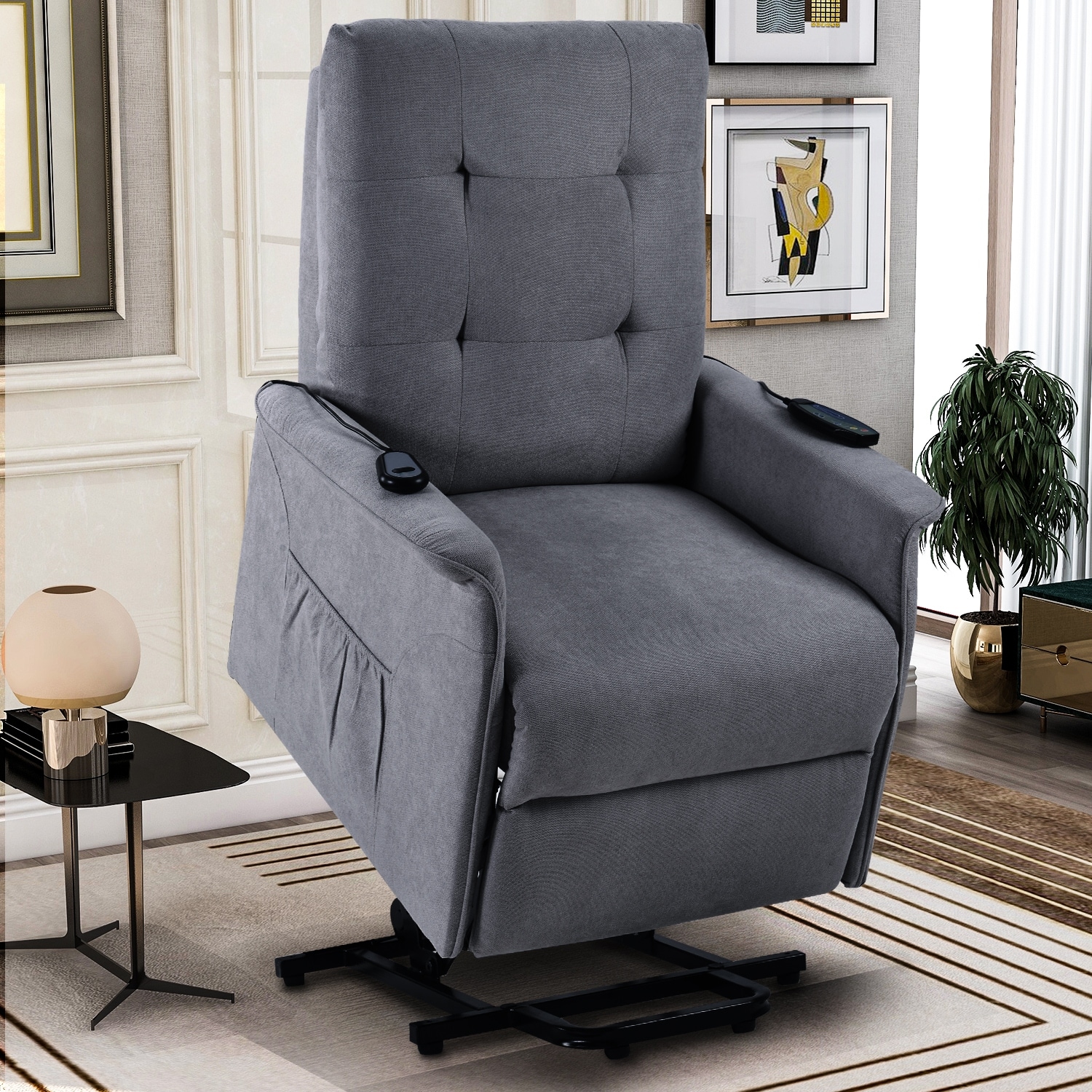 power lift chair for elderly with adjustable headrest massage recliner