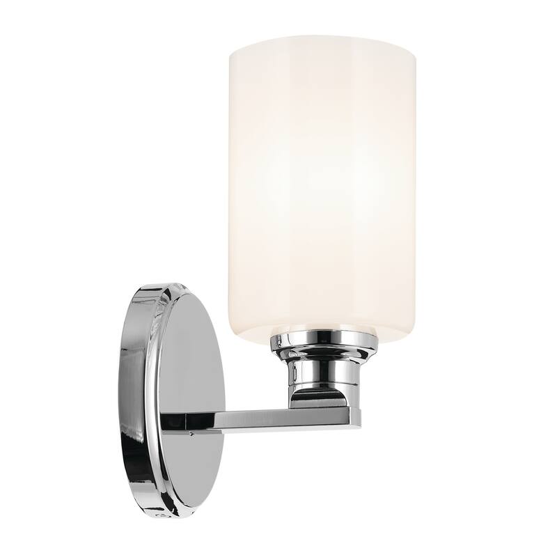 Kichler Lighting Gioe 9.5" 1-Light Wall Sconce with Opal Glass in Chrome