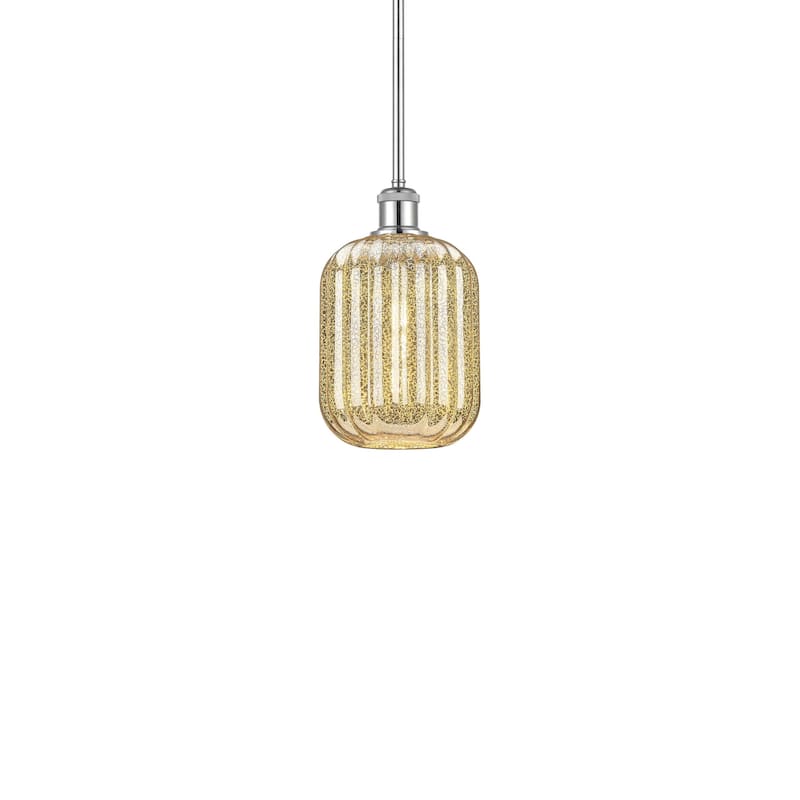 Innovations Lighting 516-1S-12-7 Preston Pendant Preston 7" Wide Mini - Polished Chrome / Mercury
