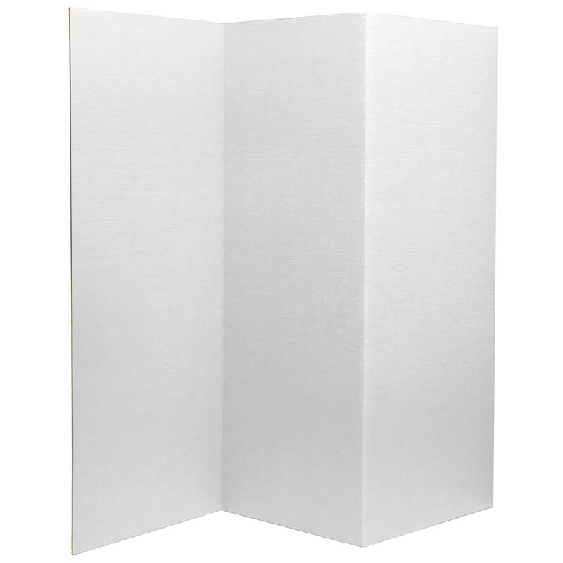 4 ft. Tall White Cardboard Room Divider
