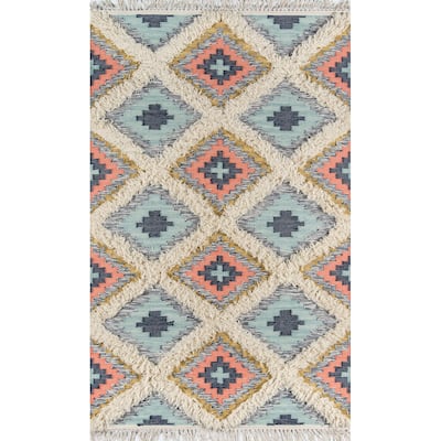 Novogratz by Momeni Indio Templin Wool Hand Made Area Rug.