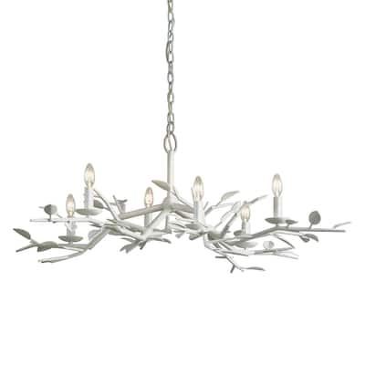 Aubrey Gesso White Chandelier
