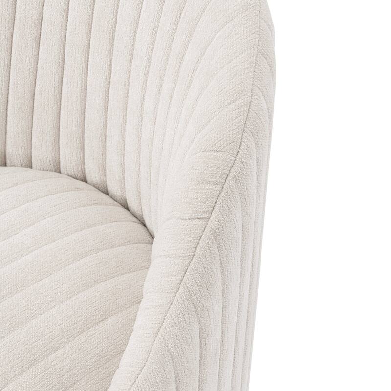 Manhattan Comfort Leela Chenille Swivel Lounge Chair