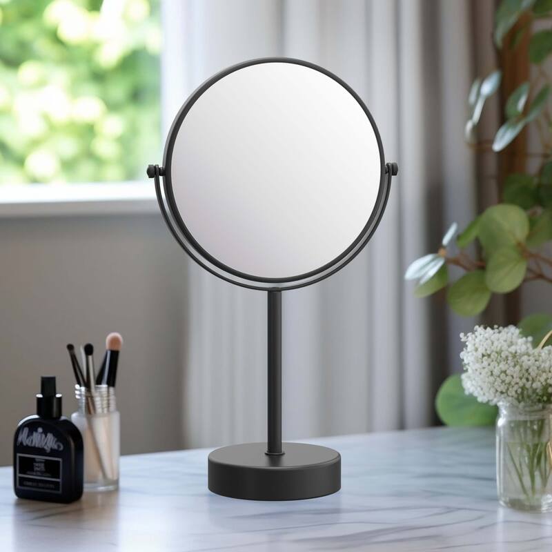 Circular Free Standing Magnifying Make Up Mirror