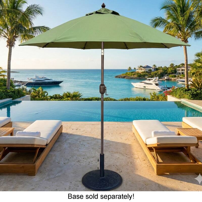 Tropishade 7.5' Market Umbrella with Sunbrella 5431 Peridot Green
