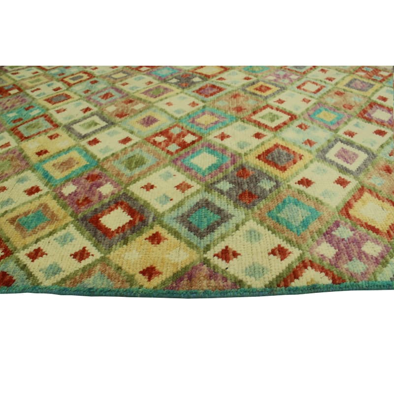 Balochi Kennan Ivory/Rust Rug - 4'10" x 6'7"