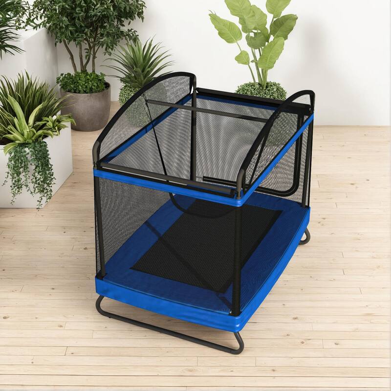 4*6ft trampoline with guard net+swing