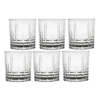 Lorren Home Trends 11 OZ Double Old Fashion Glass, Set of 6