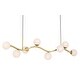 preview thumbnail 1 of 3, Minka Lavery 3747 Curven 8 Light 54" Long Abstract Linear Chandelier