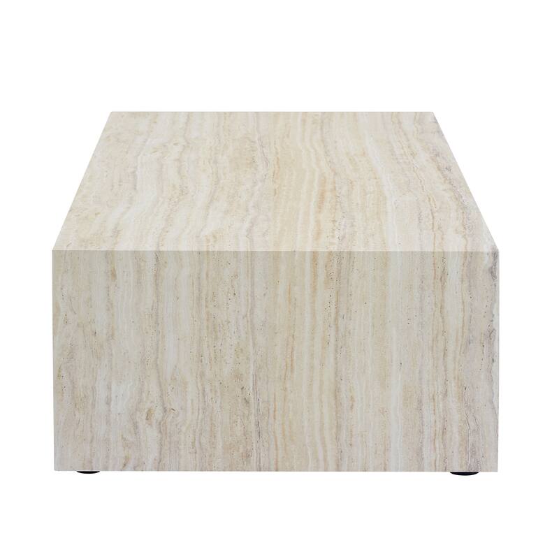 Rectangular Wooden Coffee Table, Living Room Center Table