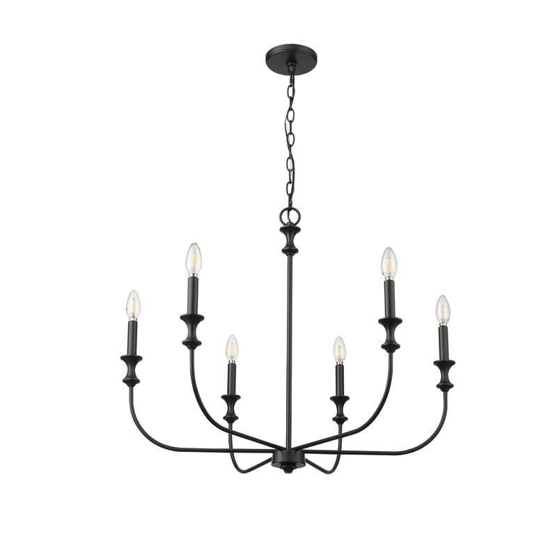 Millennium Lighting 29506 Savanne 6 Light 28" Wide Taper Candle Style