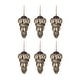 preview thumbnail 2 of 7, 3x3x5.5" Tear Drop Ornament, Glass Decorative Hanging Christmas Tree Ornaments for Holiday Party Decorations, Set of 6