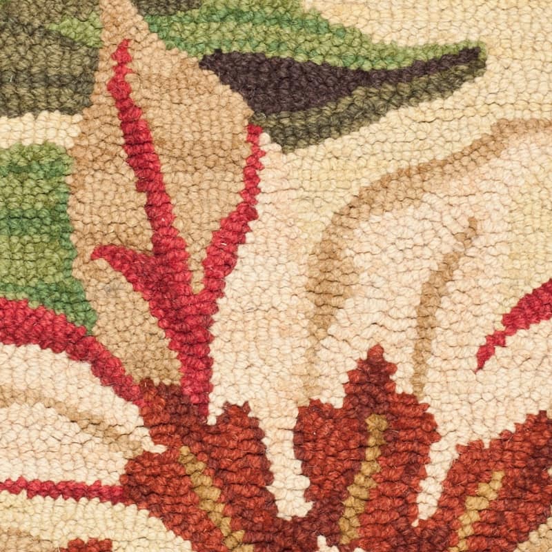 SAFAVIEH Handmade Jardin Kristell Country Floral Wool Rug