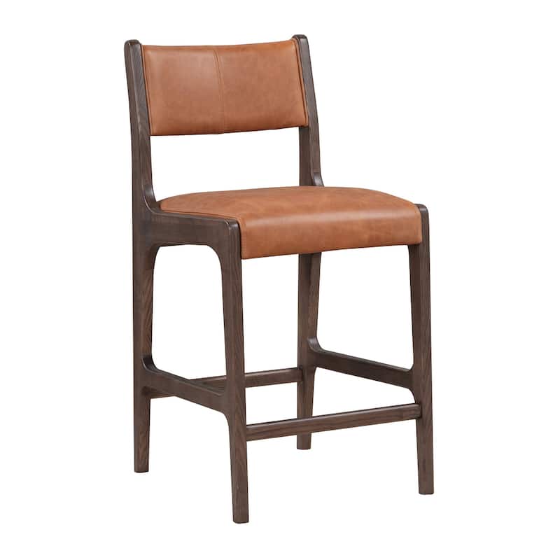 Classic Home Wayne Leather Stool - Counter Height
