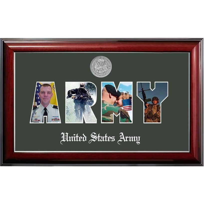 Patriot Frames Army Collage Photo Classic Frame with Silver Medallion