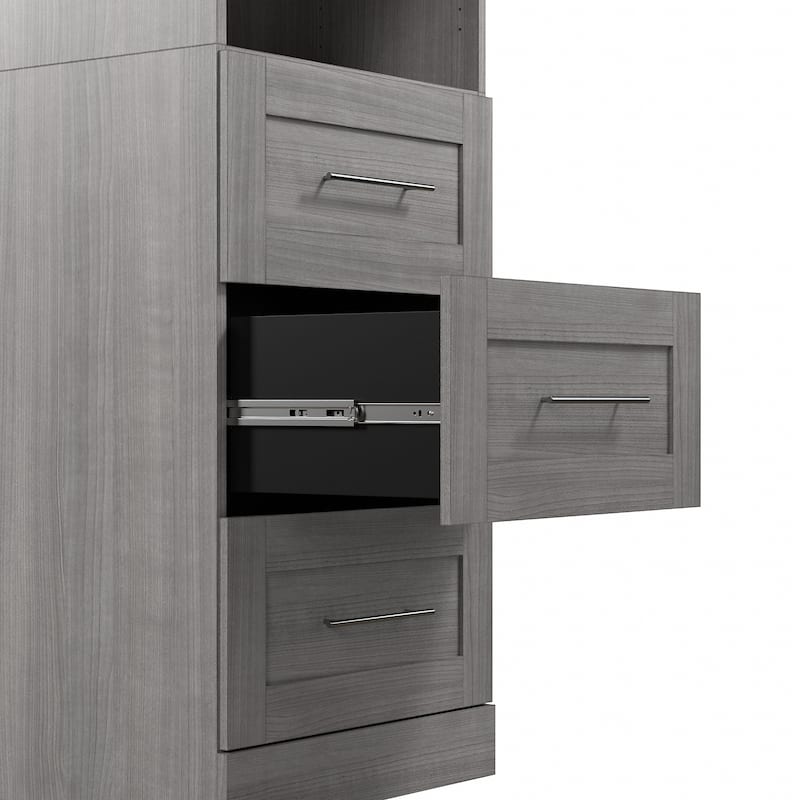 Pur 50W Closet Organization System with Drawers by Bestar