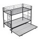 preview thumbnail 44 of 52, Twin over Twin with Trundle Metal Bunk Bed,No Box Spring Needed,Easy Assemble