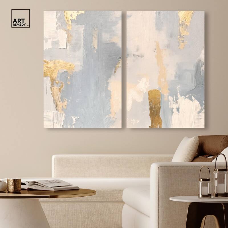 Gilded Driftwood II Canvas Set of 2 by Art Remedy, Gallery Wrapped