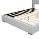 preview thumbnail 13 of 26, Full Size Upholstered Platform Bed with PU Leather Headboard and Sturdy Frame