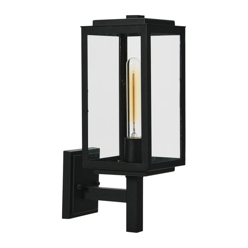 Robert Stevenson Lighting Addison - Metal and Glass Outdoor Light - 6W x 9L x 17H