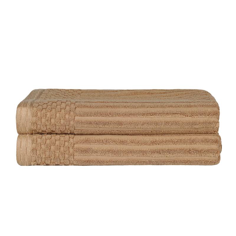 Superior Ribbed Cotton Absorbent Heavyweight Bath Towel Set
