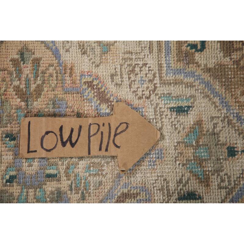 Pink Tabriz Persian Vintage Area Rug Hand-knotted Wool Carpet - 8'0" x 11'4"