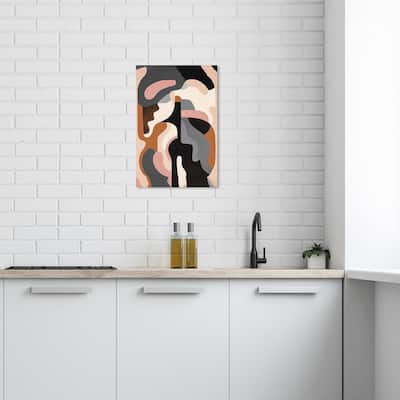 Wynwood Studio Canvas Abstract Mixed eyeshadow palette Gray and Modern & Contemporary Wall Art Canvas Print