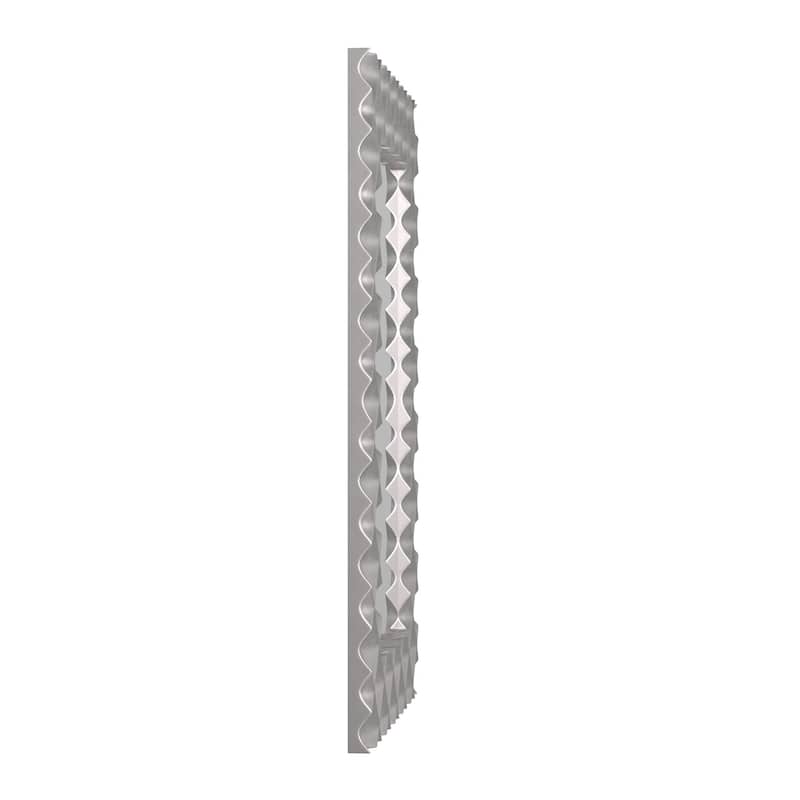 Allan Andrews Krystal Wall Mirror in Silver with Wood Frame