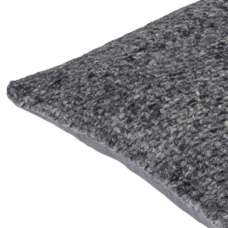 Jonatan Farmhouse Solid Color Accent Pillow