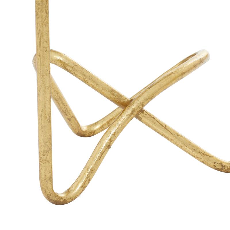 CosmoLiving by Cosmopolitan Gold Metal Candelabra