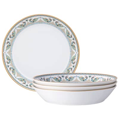 Serene Garden Set of 4 Coupe Dinner Bowls, 9-3/4", 43 oz.