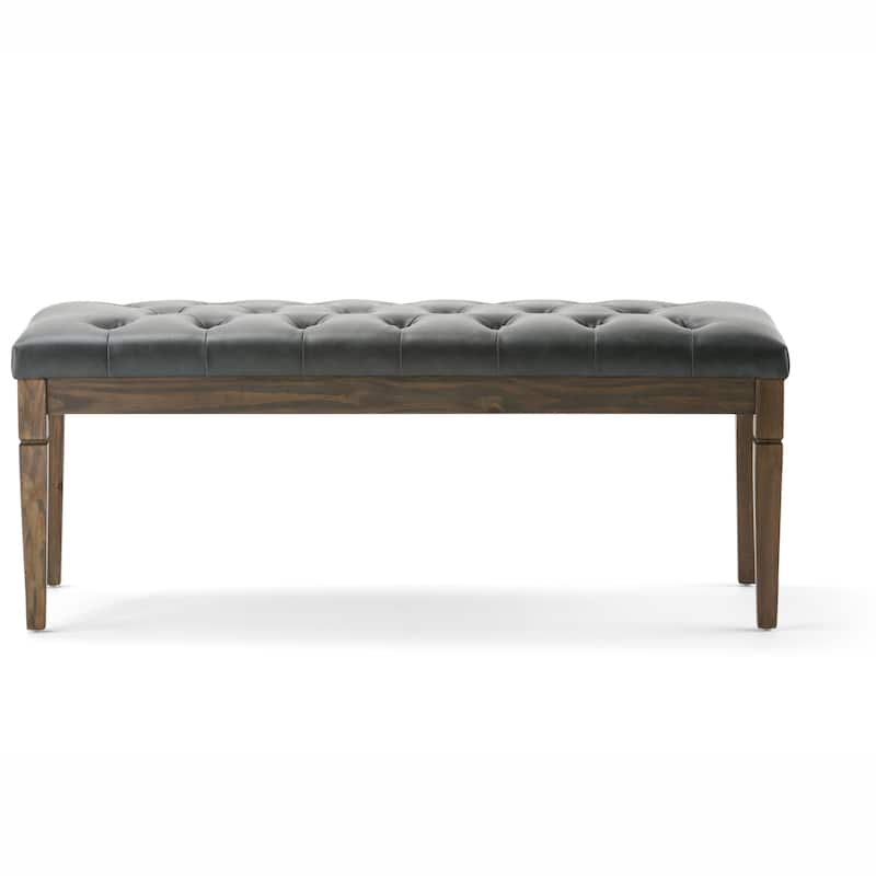 WYNDENHALL Hopewell 48 inch Wide Traditional Rectangle Ottoman Bench