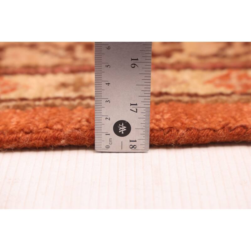 ECARPETGALLERY Hand-knotted Modern Oushak Dark Copper Wool Rug - 10'2 x 13'9