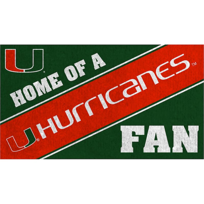 University of Miami PVC Door Mat