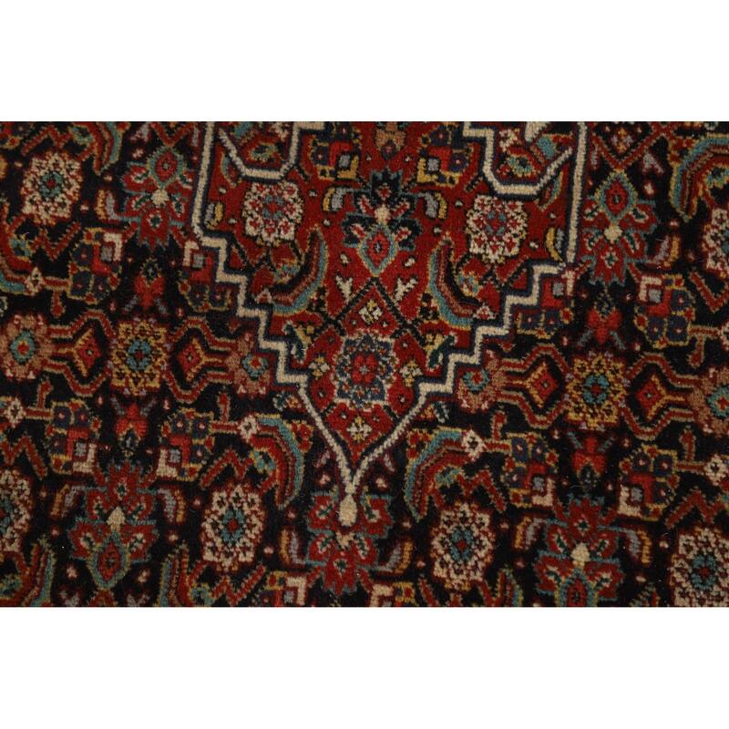 Vegetable Dye Tabriz Persian Vintage Rug Handmade Wool Carpet - 9'11" x 13'1"