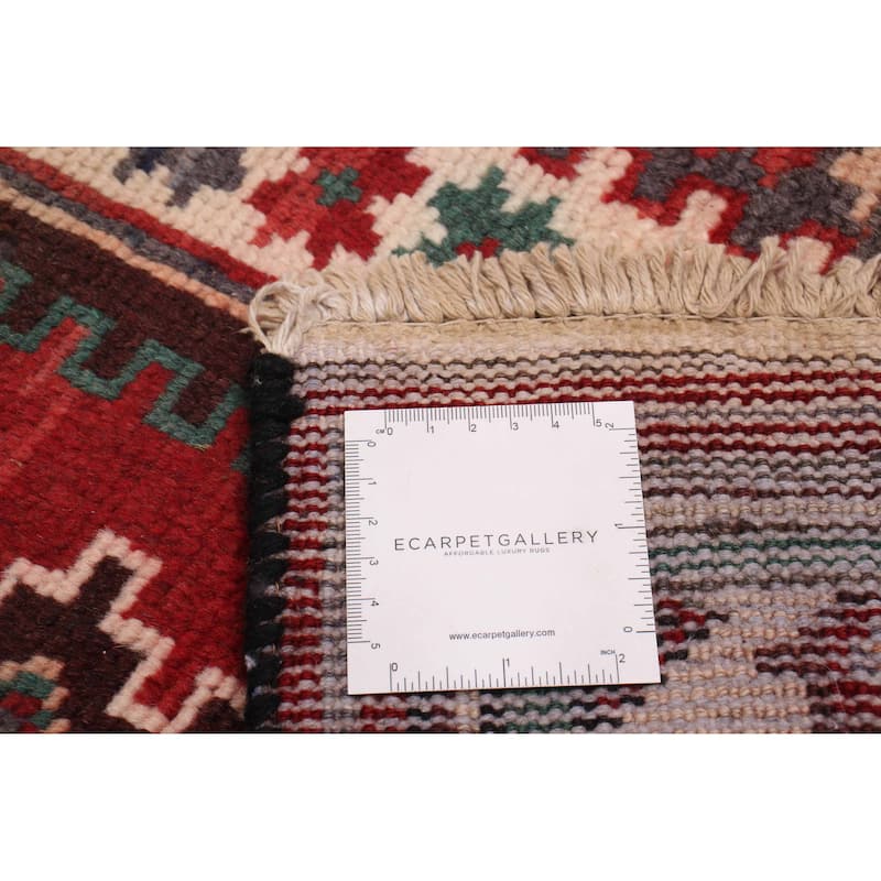 ECARPETGALLERY Hand-knotted Anadol Dark Red Wool Rug - 3'11 x 7'3