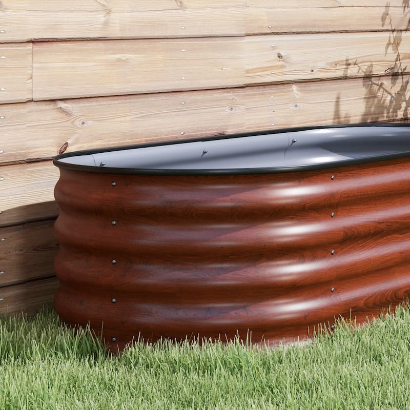 Galvanized Steel Raised Garden Bed with Modular Design