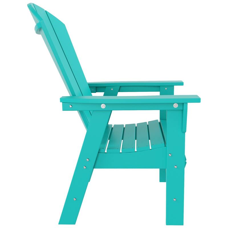Polytrends Laguna Casual Upright Adirondack Chair (Set of 2)