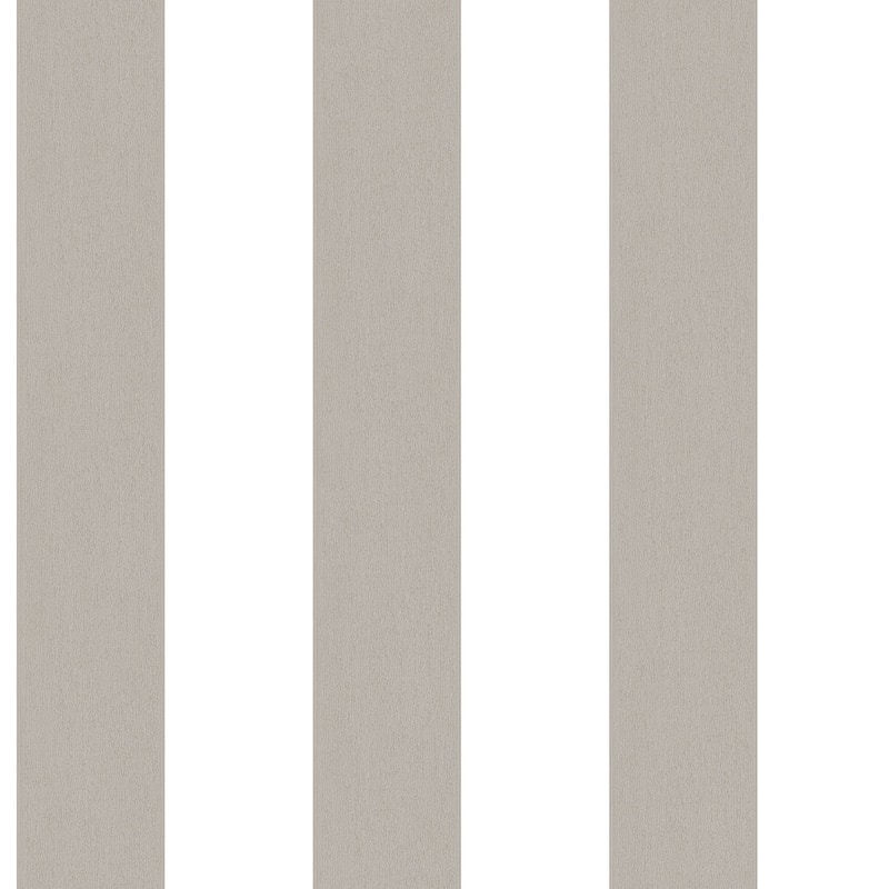 Galerie Wallcoverings Smart Stripes 2 Surface Stripe Vinyl on Non-Woven Matte Wallpaper Roll - 33 feet x 21 inches - Grey/White
