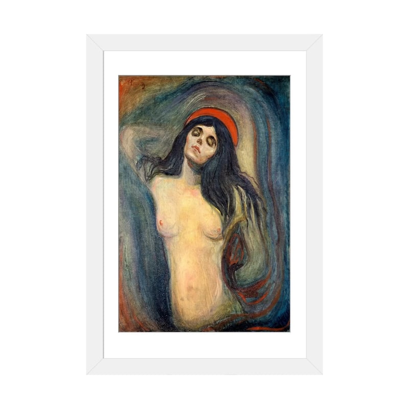 iCanvas "Madonna, 1895" by Edvard Munch - White - 24x16x1
