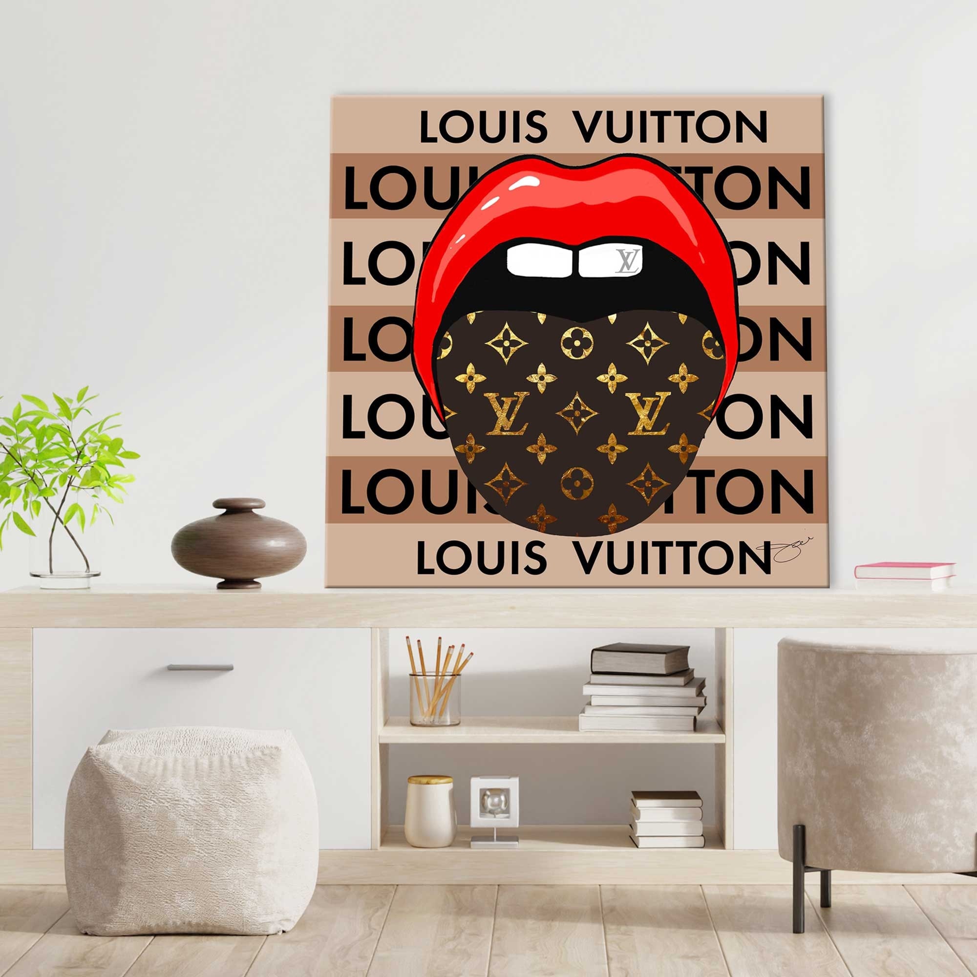 Craving Louis Vuitton by Jodi Print on Floating Canvas - Bed Bath & Beyond  - 36383667