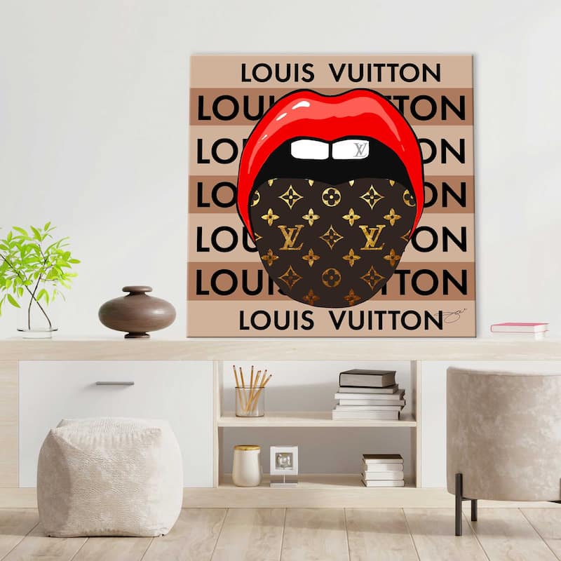 "Louis Vuitton Tongue" by Jodi Print on Canvas