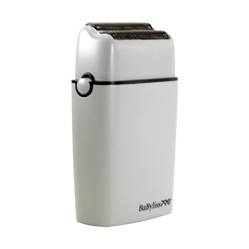 BaByliss Pro LIMITED EDITION Cordless Metal Double Foil Shaver (Gray) FXFS2GY + BaByliss Pro Fade Brush BPFADEB + 9" Comb